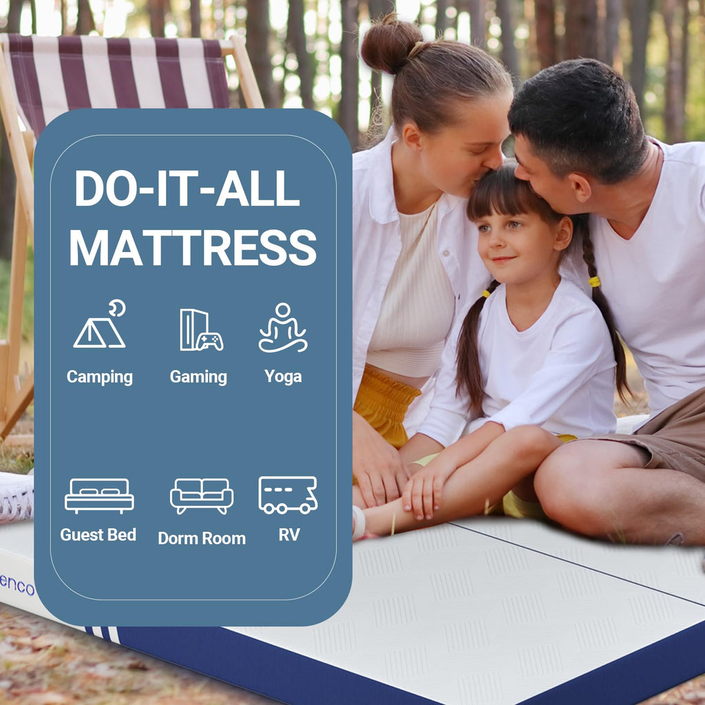 Foldable Memory Foam Mattress Topper Twin 4 Inch H921