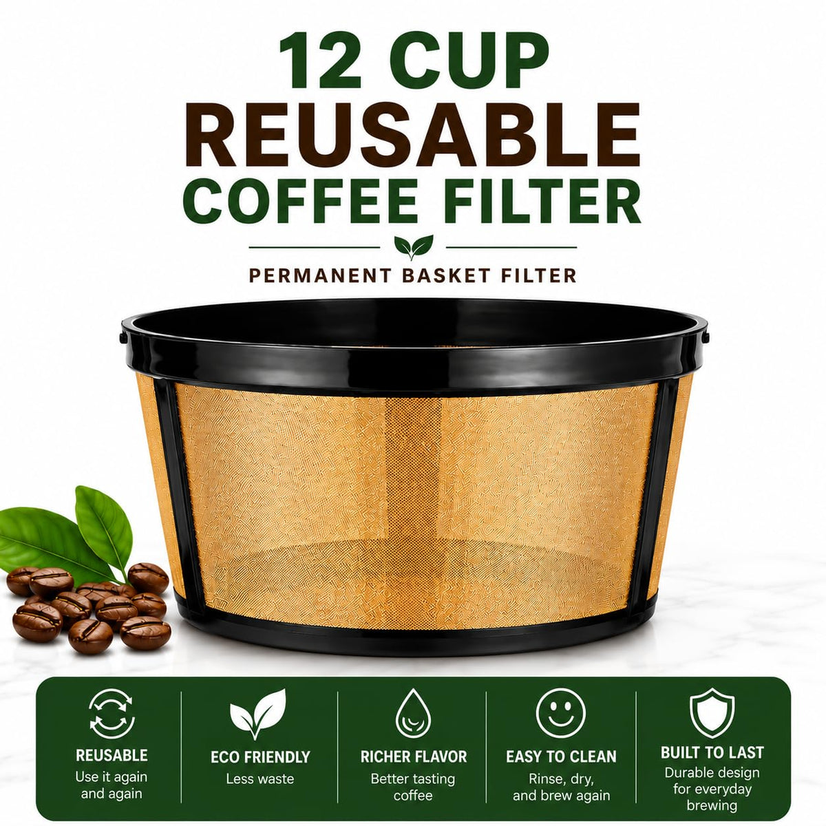 12 Cup Reusable Coffee Filter Z4807