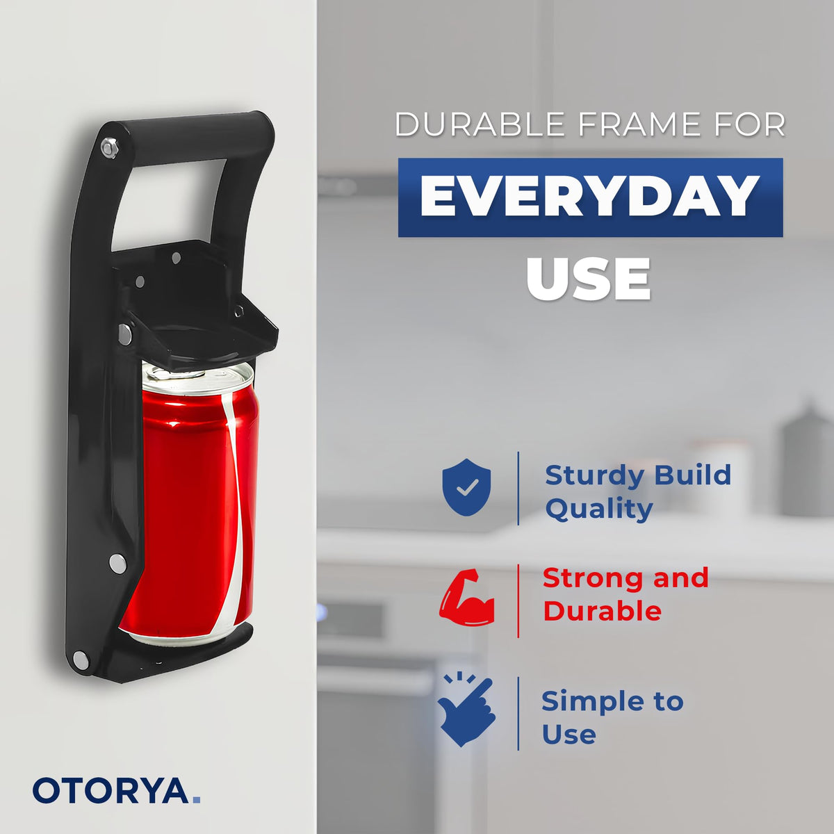 Wall Mounted Heavy Duty Can Crusher with Bottle Opener K15037
