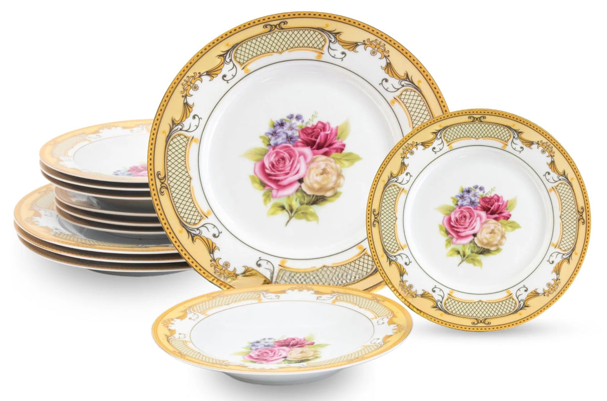 16-Piece Porcelain Dinner Set for 4 A605