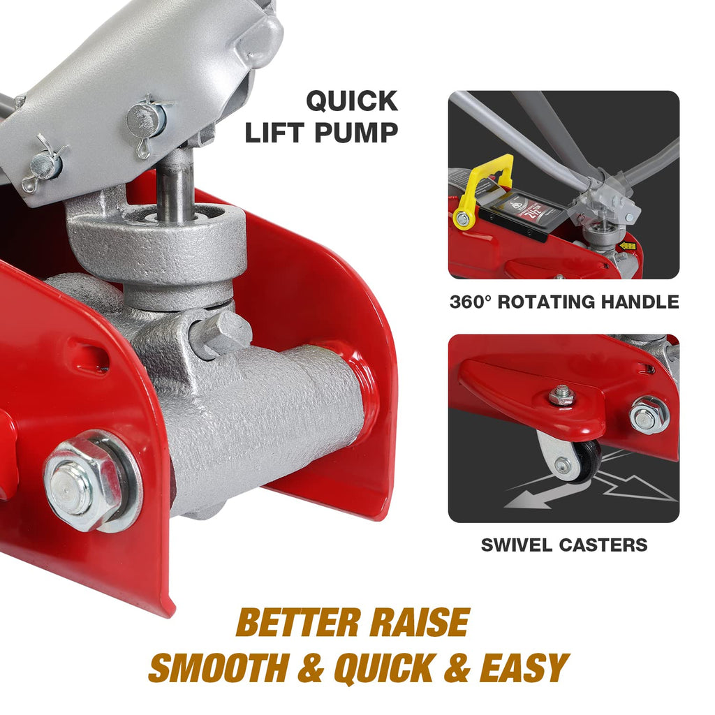 2.5 Ton Low Profile Hydraulic Floor Jack with Storage Case V768023