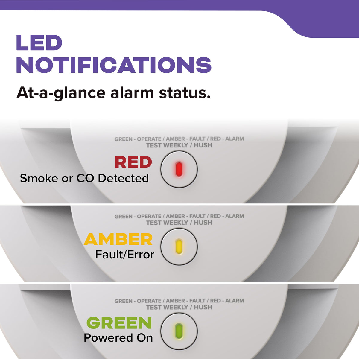 Smoke & Carbon Monoxide Detector, 10-Year Battery, 2 Pack P8325