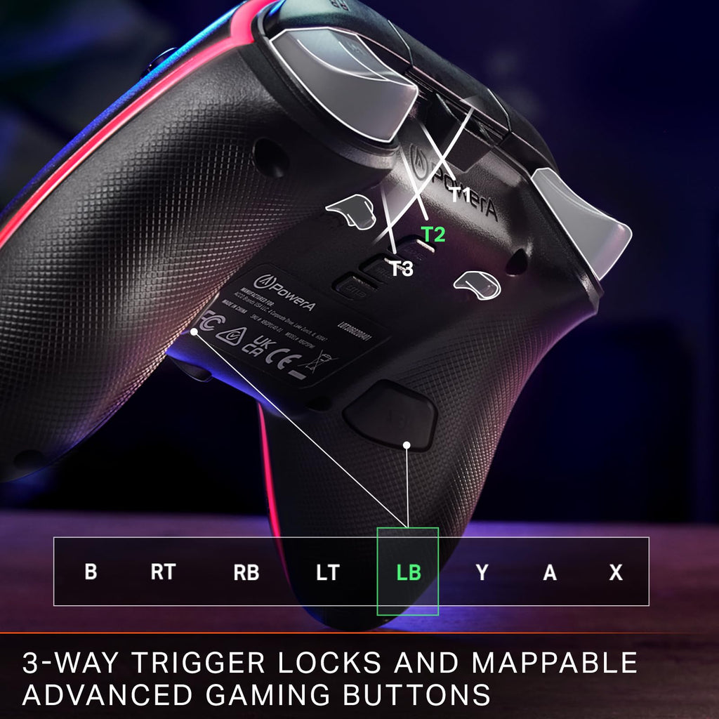 Black Wired Video Game Controller R229