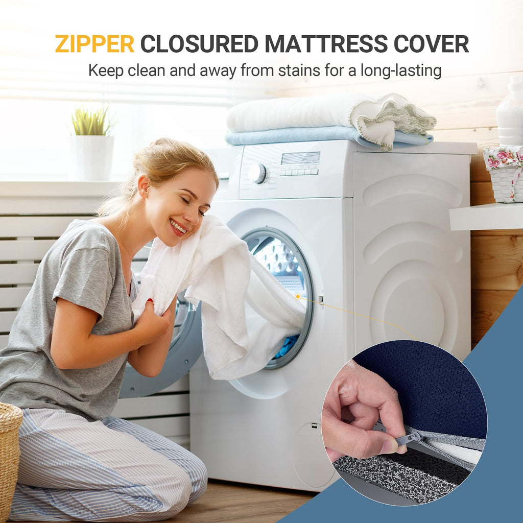 Foldable Memory Foam Mattress Topper Twin 4 Inch H921