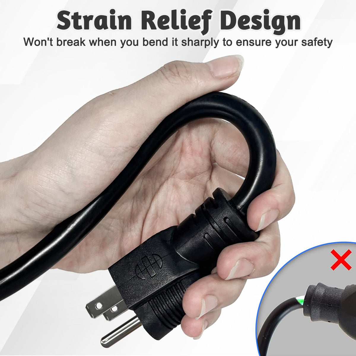 12 Gauge 3 Outlet Outdoor Extension Cord 100 FT E3898