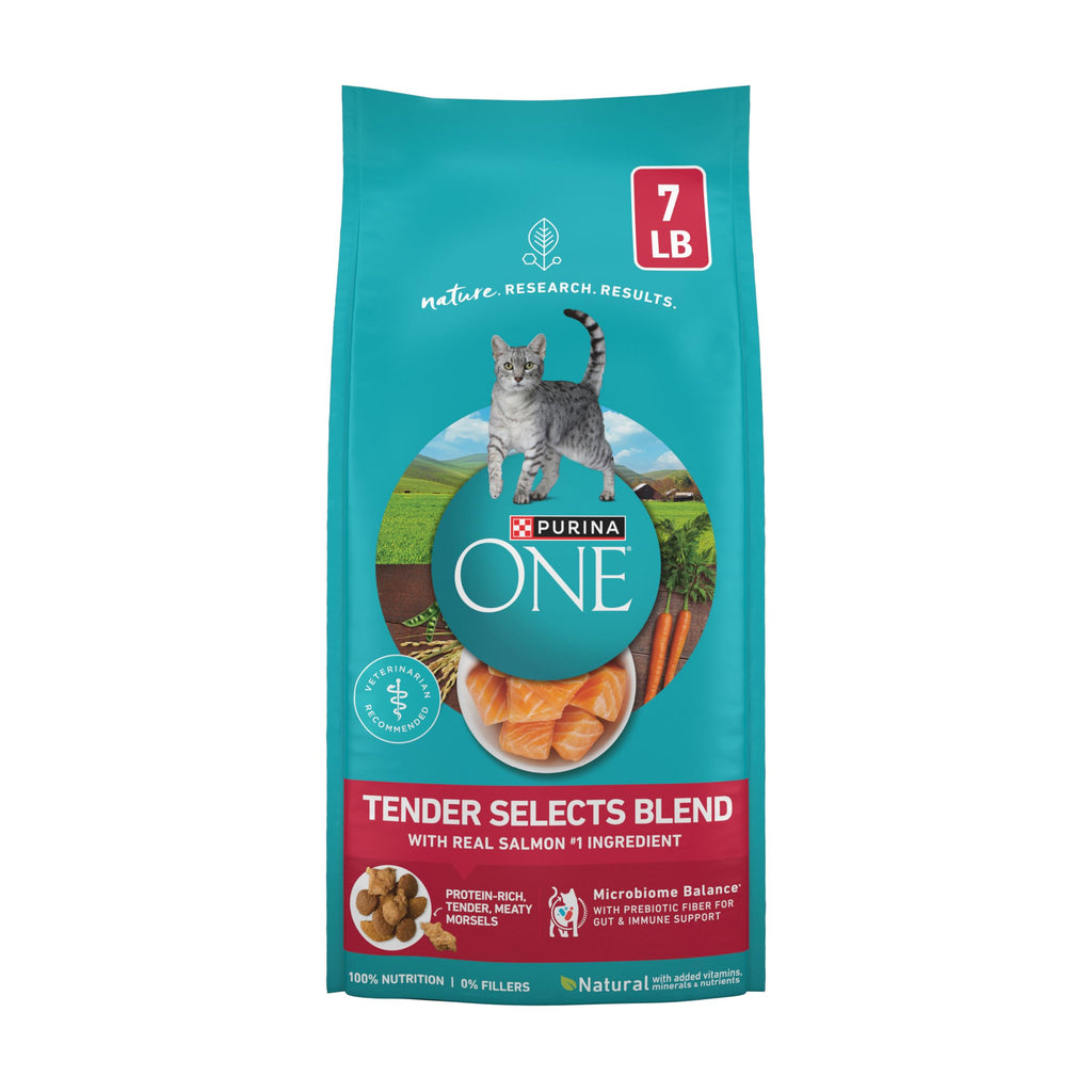 Dry Cat Food, Salmon, 7 lb Bag S60903