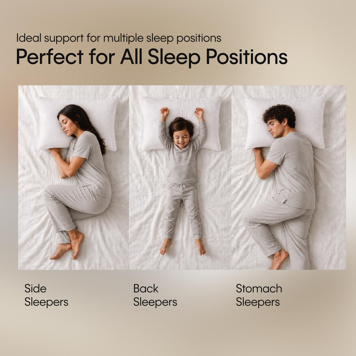 King Size Set of 2 Down Alternative Pillow U9632