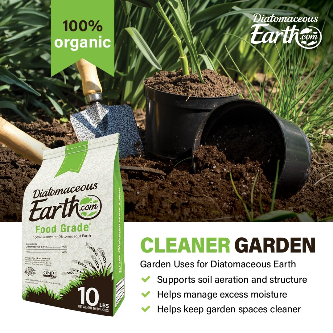Food Grade Diatomaceous Earth 10lb Organic Powder P10527