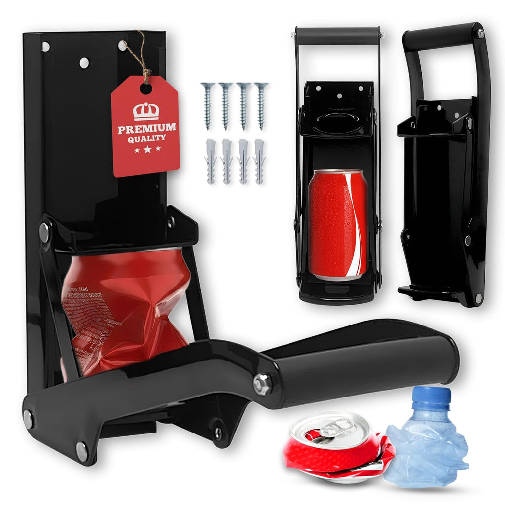 Wall Mounted Heavy Duty Can Crusher with Bottle Opener K15037
