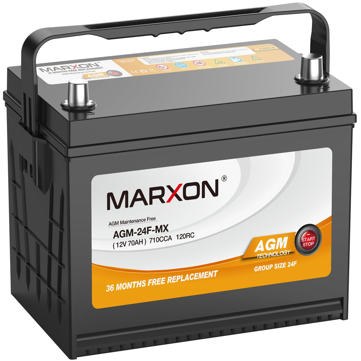 24F 12v 70AH 710CCA AGM Car Battery D4365