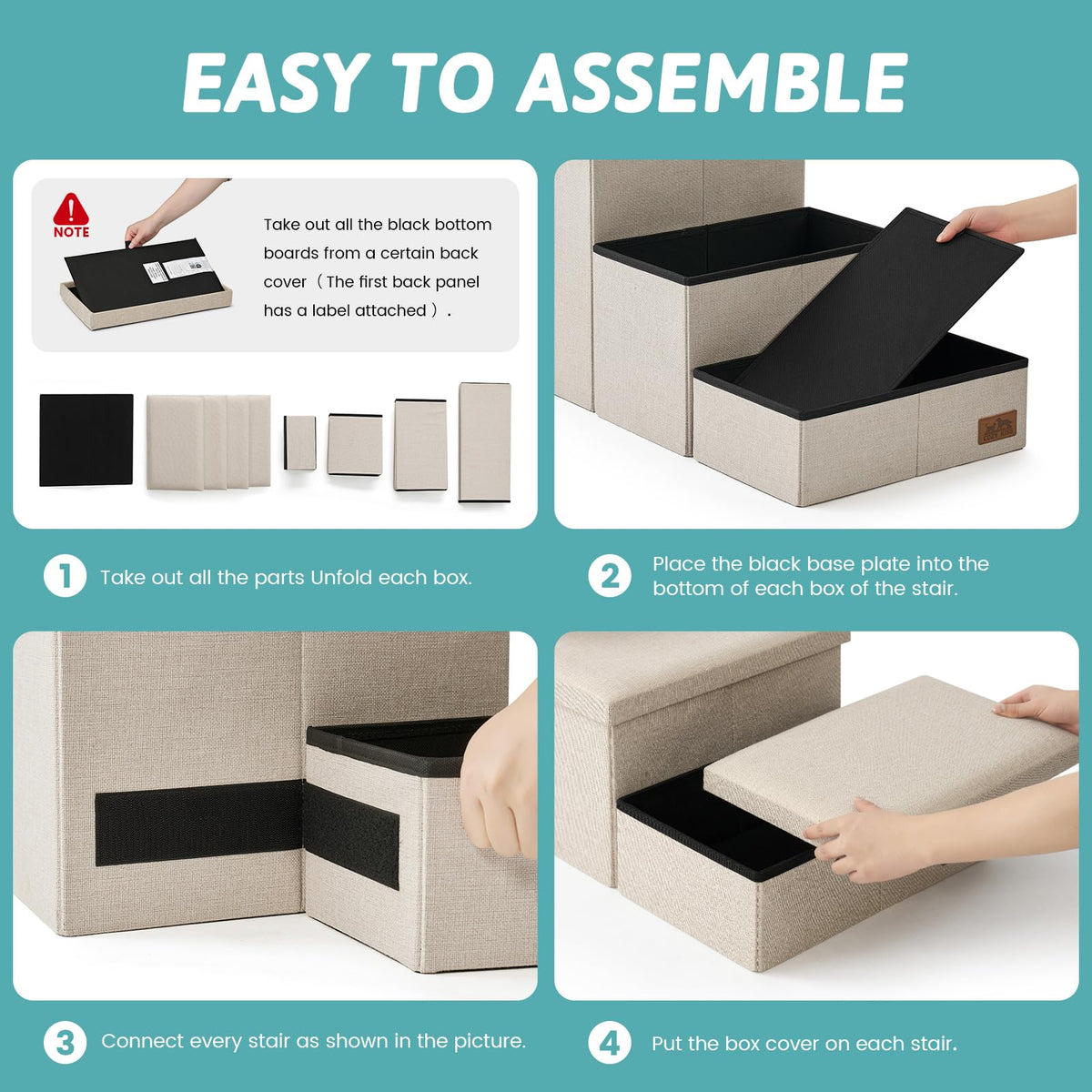 Dog Stairs with Storage, 4-Step C292