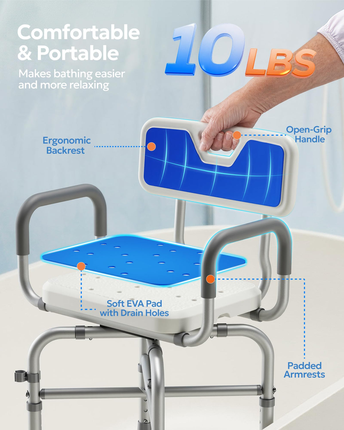 360° Swivel Shower Chair T5467