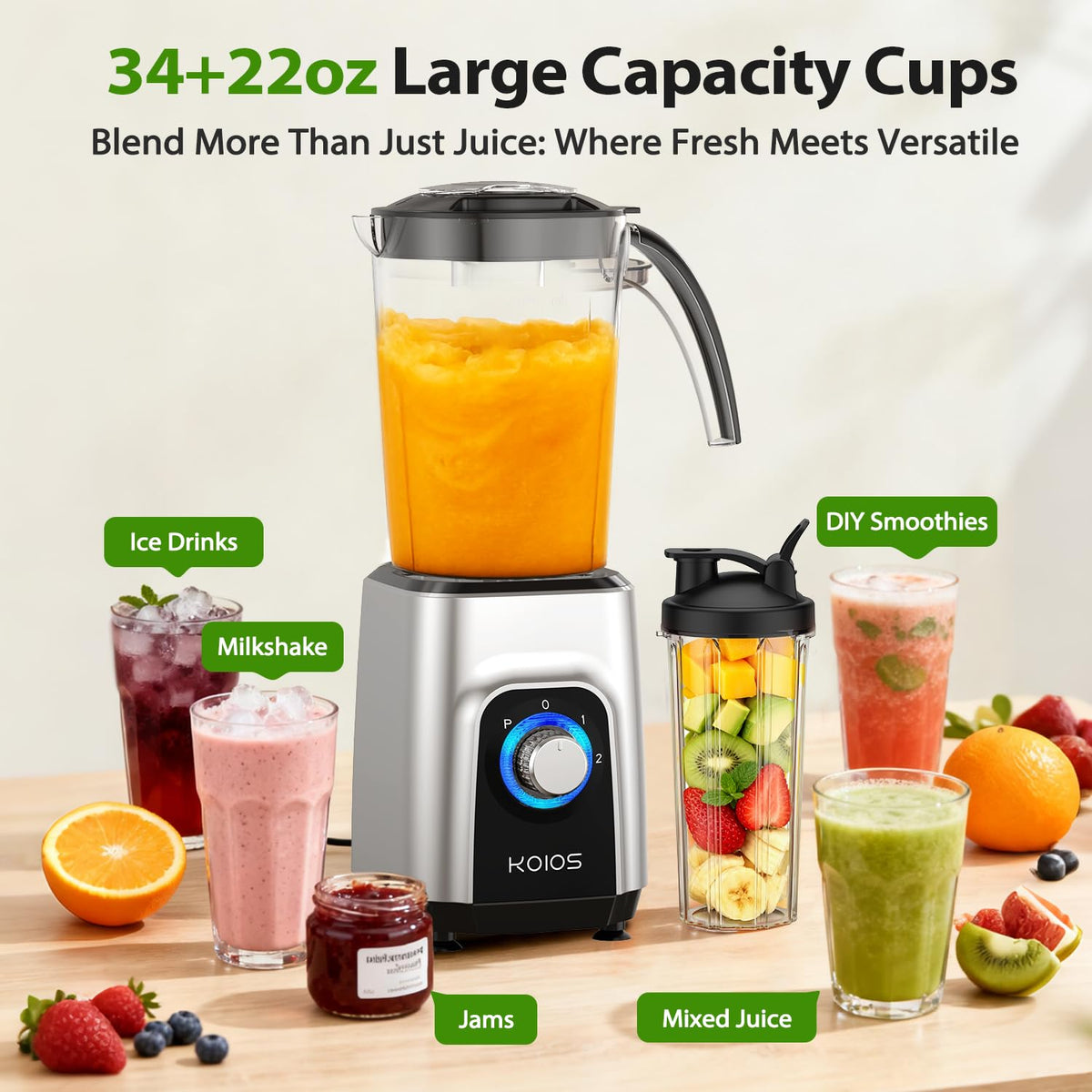 1000W 4 in 1 Blender Food Processor Combo B33323