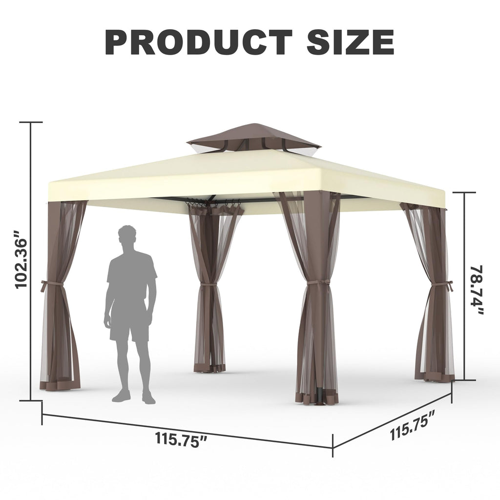 10×10 Outdoor Gazebo Canopy Tent P771