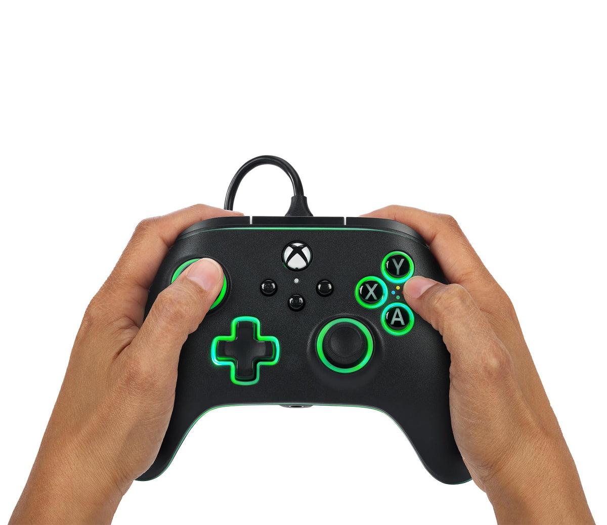 Black Wired Video Game Controller R229