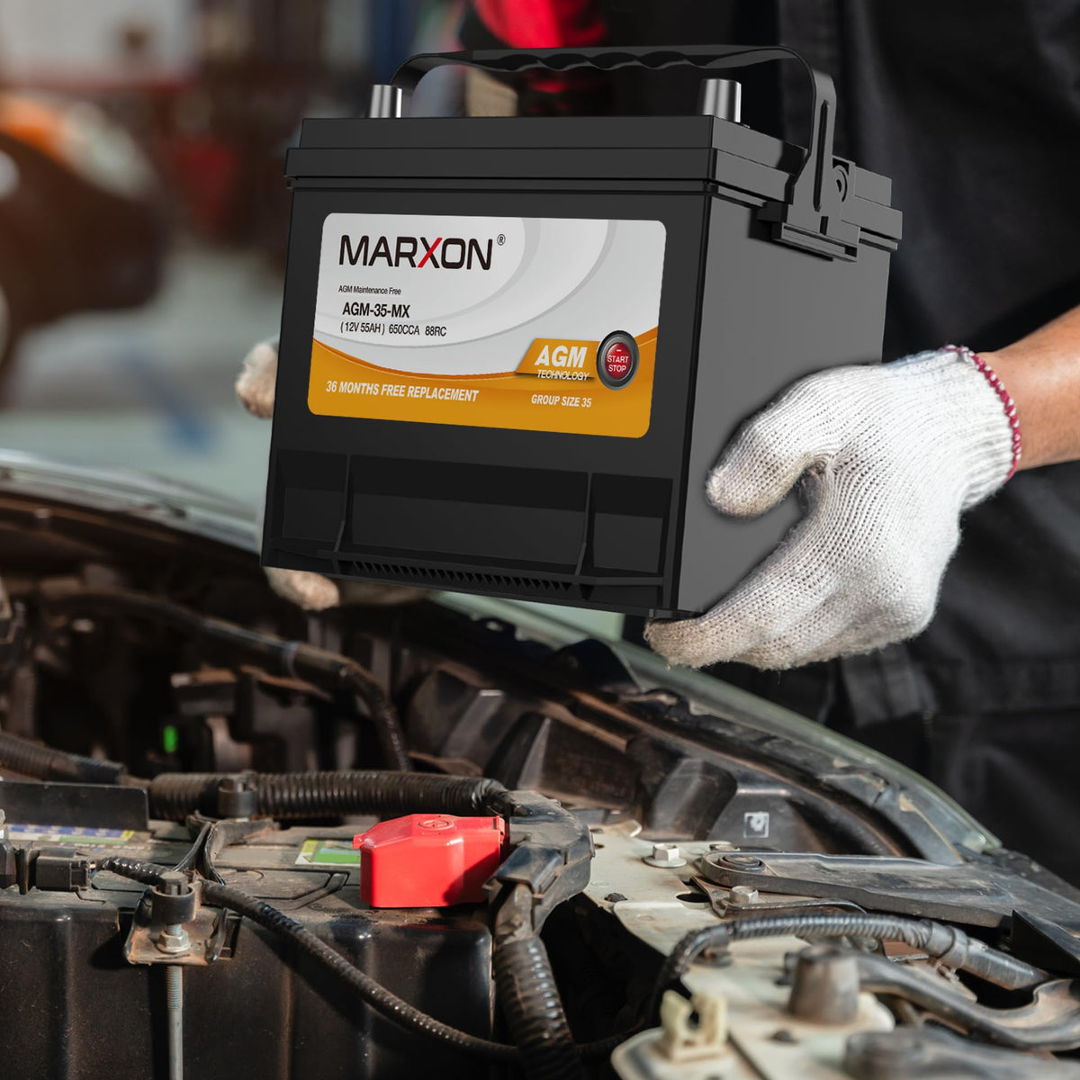 24F 12v 70AH 710CCA AGM Car Battery D4365