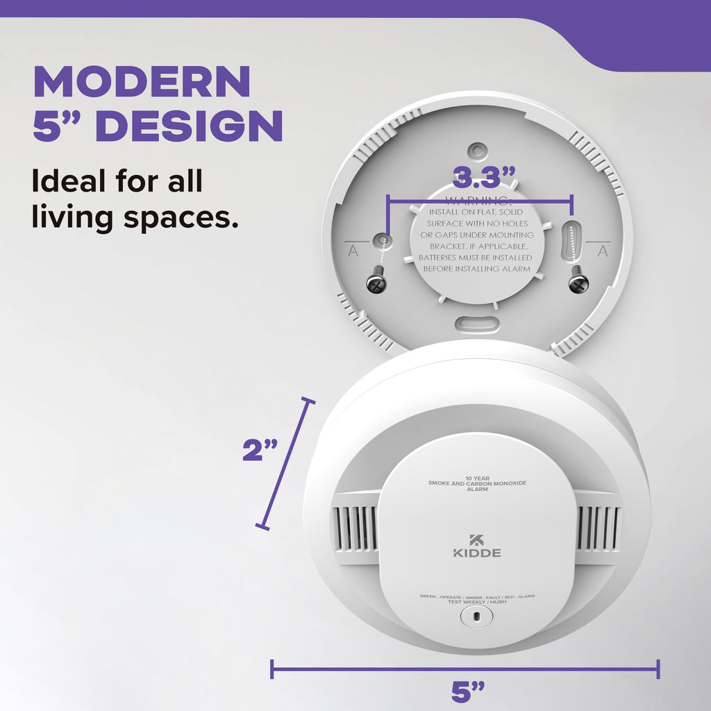 Smoke & Carbon Monoxide Detector, 10-Year Battery, 2 Pack P8325