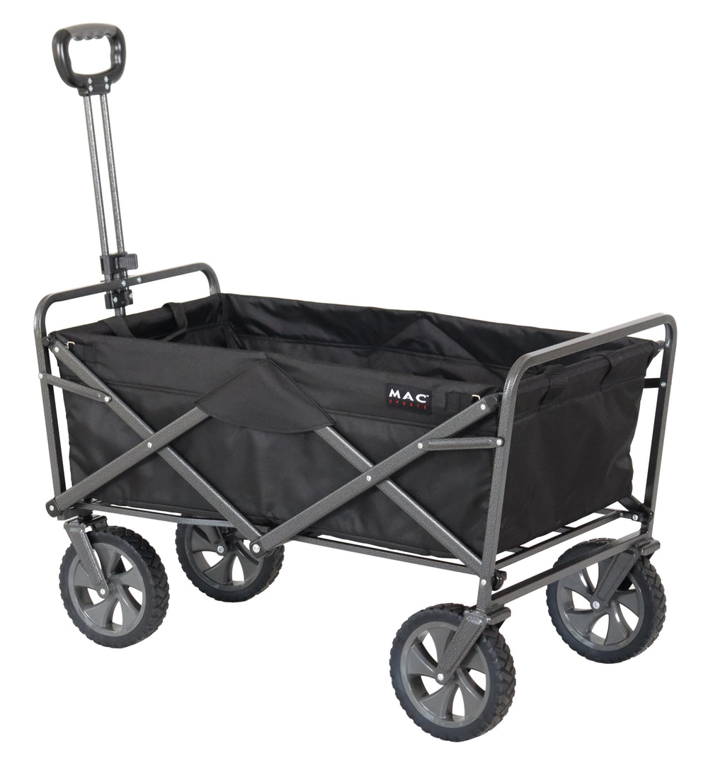 Collapsible Folding Outdoor Utility Wagon, Black O180445