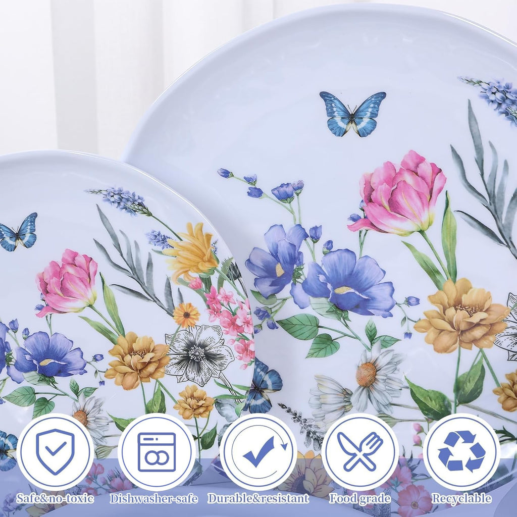 12-Piece Melamine Dinnerware Set W9643