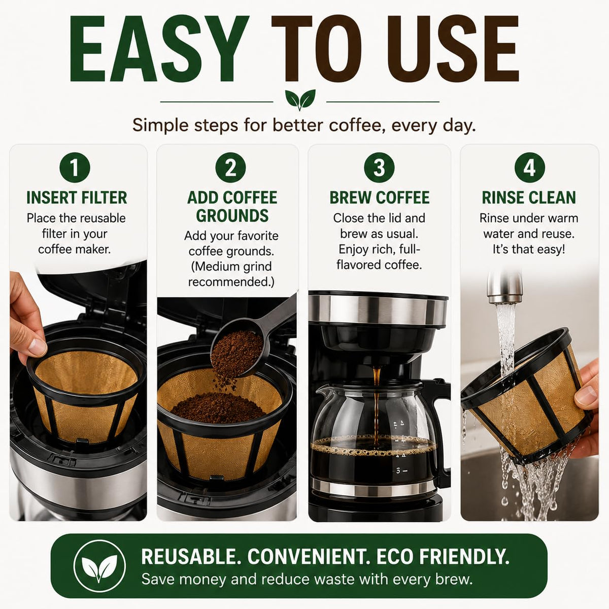 12 Cup Reusable Coffee Filter Z4807