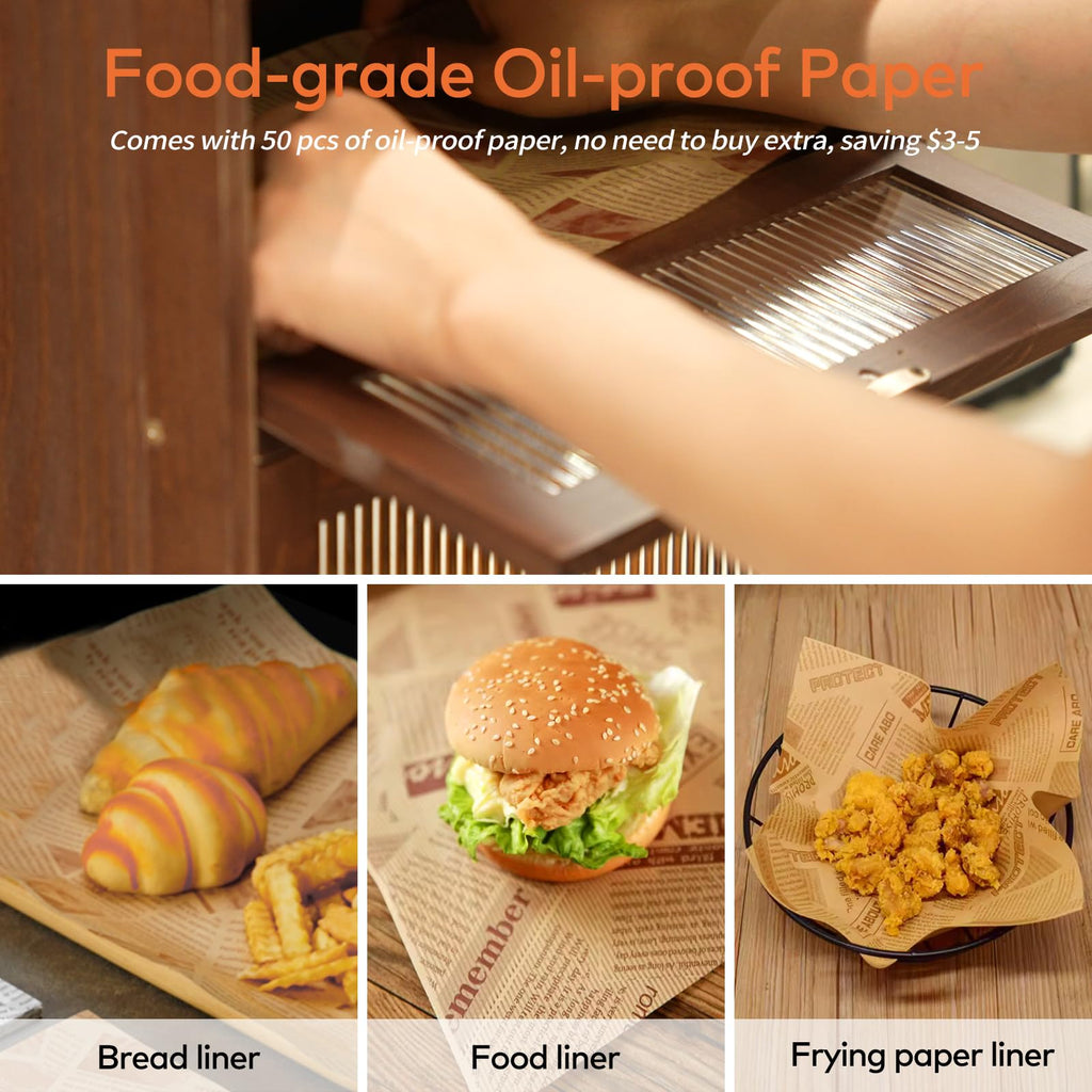 Wood Bread Box with Cutlery Drawer X293472