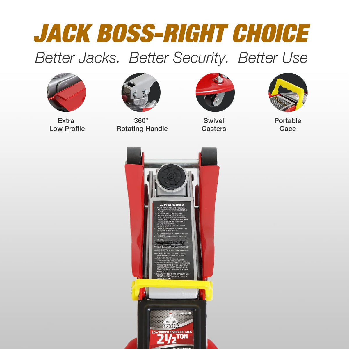 2.5 Ton Low Profile Hydraulic Floor Jack with Storage Case V768023