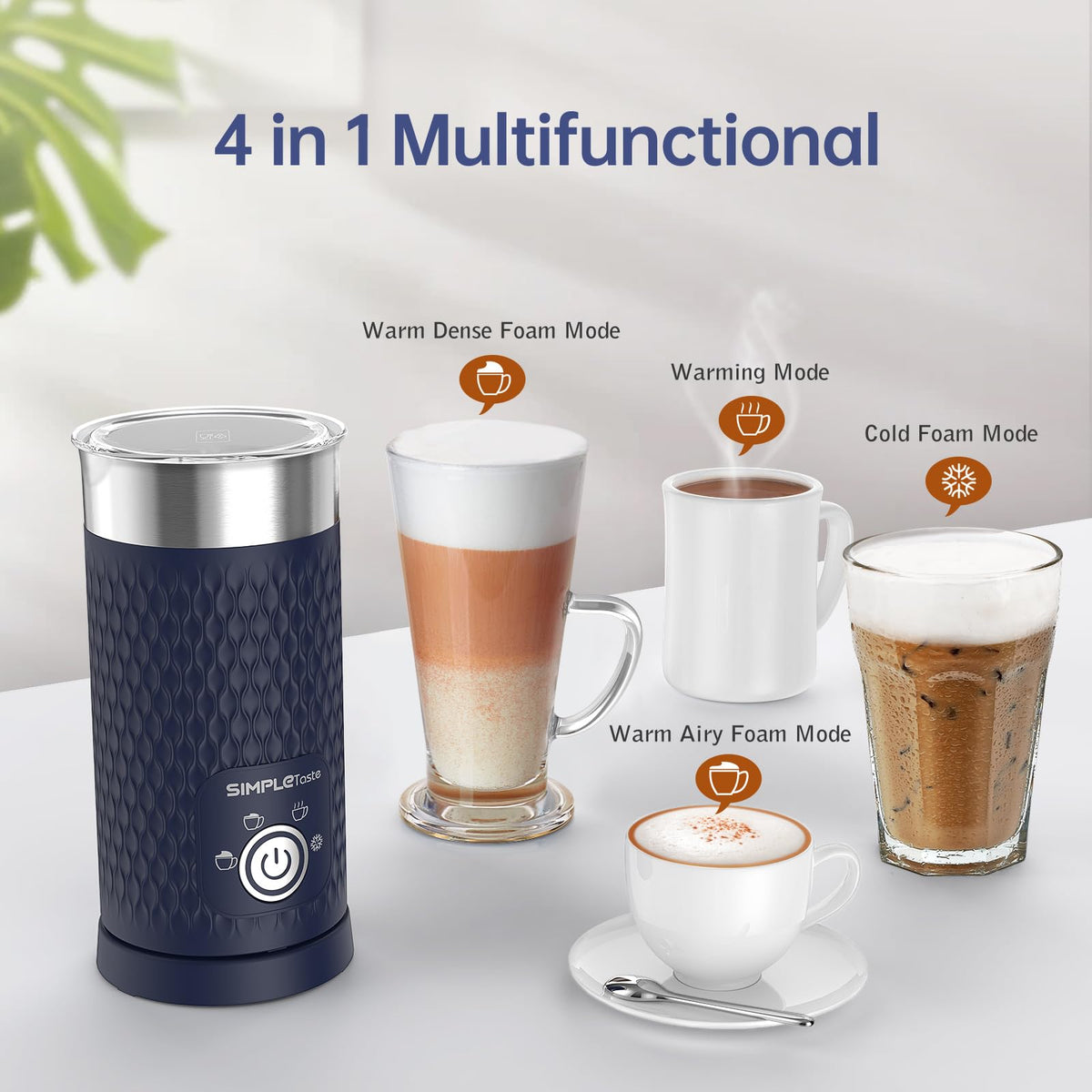4-in-1 Electric Automatic Milk Steamer I488