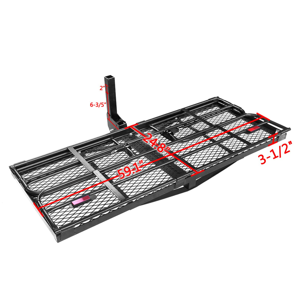 Heavy Duty Folding Hitch Mount Cargo Carrier 60" x 24" x 14.4" P92724