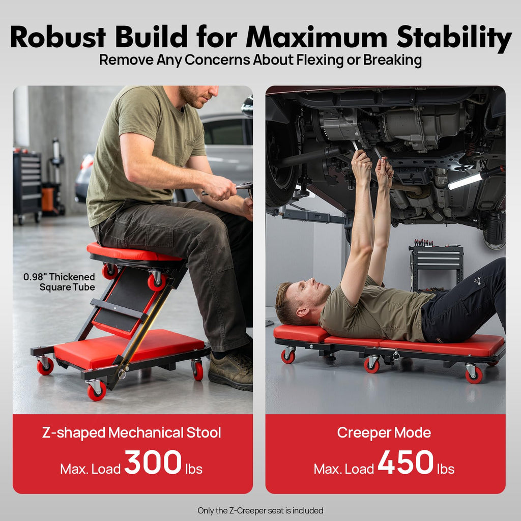 Heavy Duty 2 in 1 Z Creeper Seat V61466