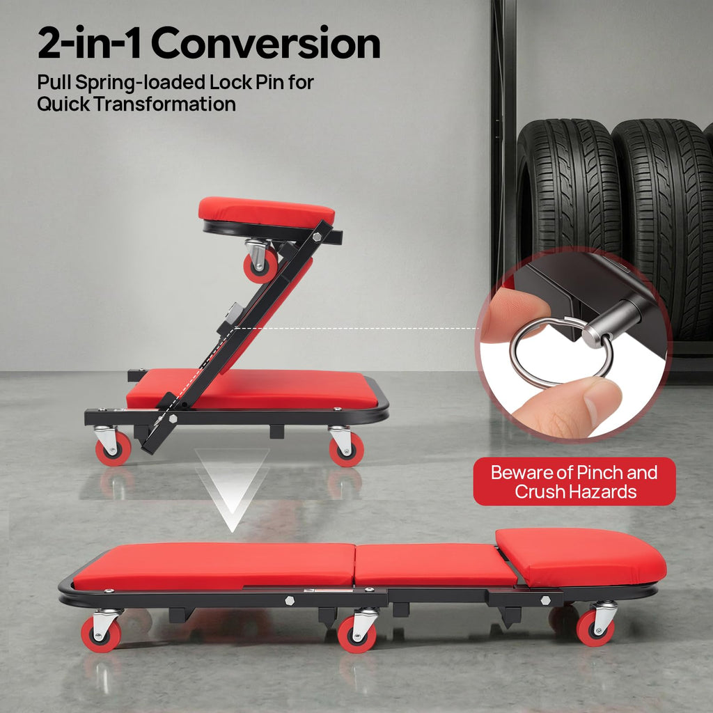 Heavy Duty 2 in 1 Z Creeper Seat V61466