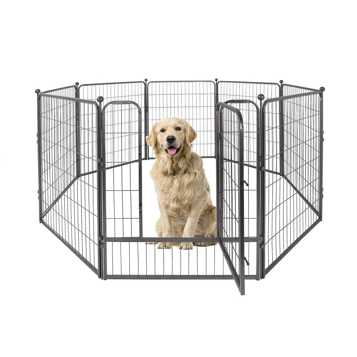 32 Inch Metal Foldable Pet Playpen with Door A9088