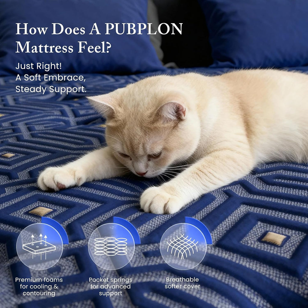 Full Size 12 Inch Medium Firm Gel Memory Foam Mattress V787238