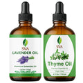 Lavender Duo Combo Glass Bottles with Droppers 4 Fl oz L75966
