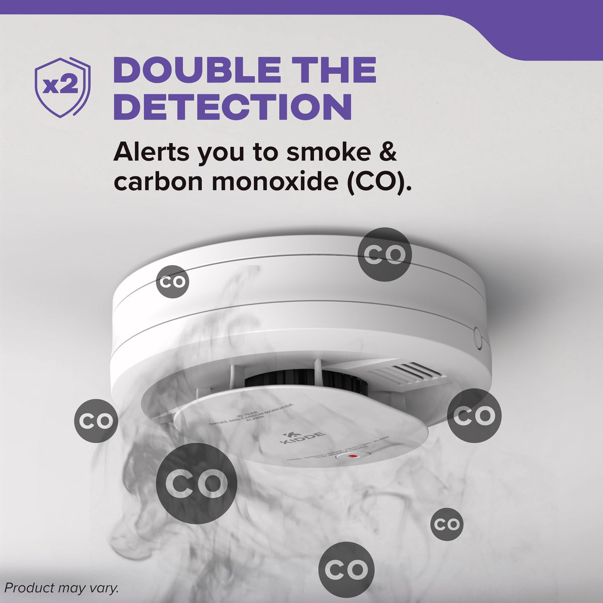 Smoke & Carbon Monoxide Detector, 10-Year Battery, 2 Pack P8325