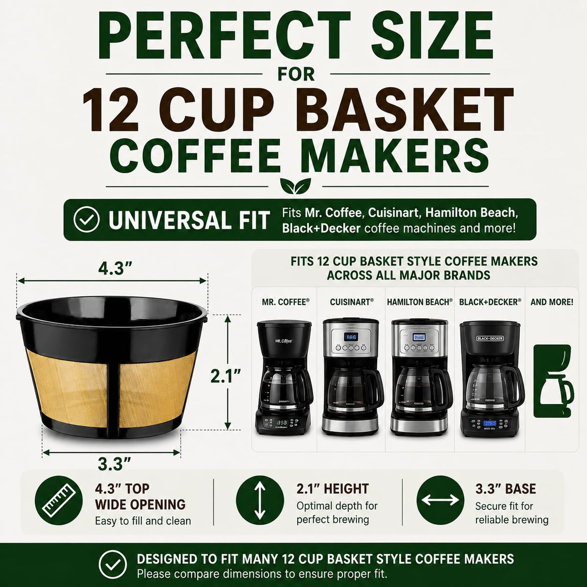 12 Cup Reusable Coffee Filter Z4807