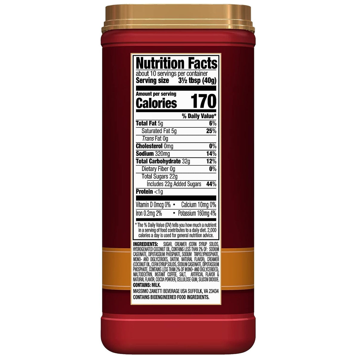 Salted Caramel Instant Cappuccino 14 oz Pack of 6 X2530