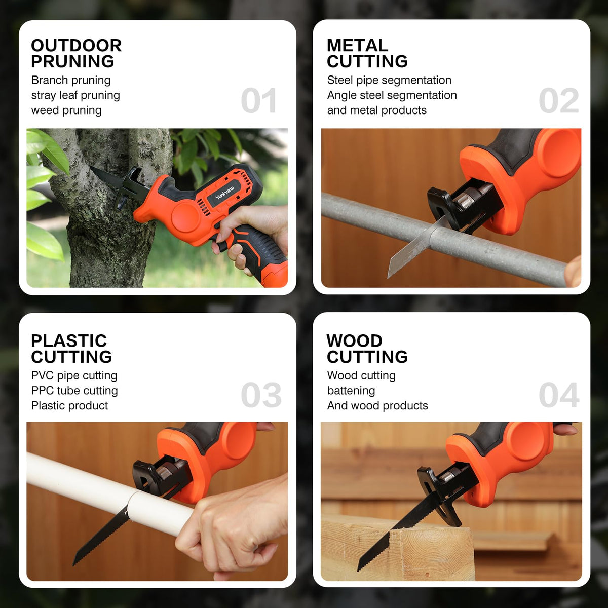 20V Cordless Reciprocating Saw Kit with Wood and Metal Blades B219