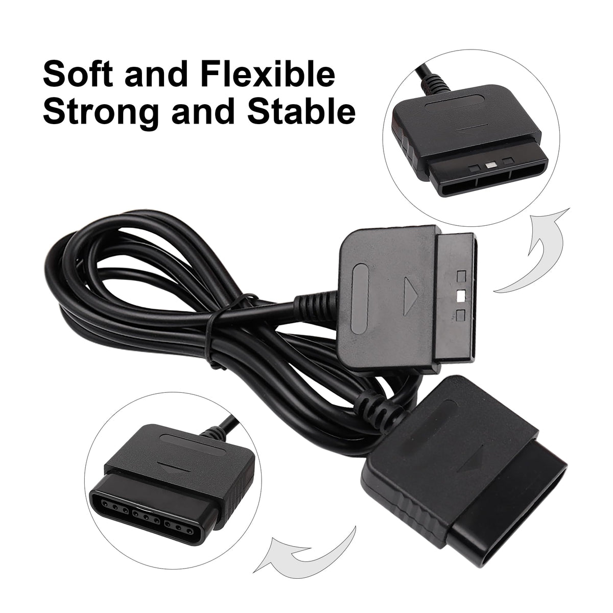 PS2 Controller Extension Cable 2-Pack 1.8M/6FT V92974