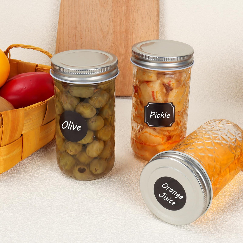 12 oz 20 Pack Glass Mason Jars with Airtight Lids X900