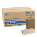 Brown 1-Ply Multifold Paper Towels, 250 Per Pack, 16 Packs K408113