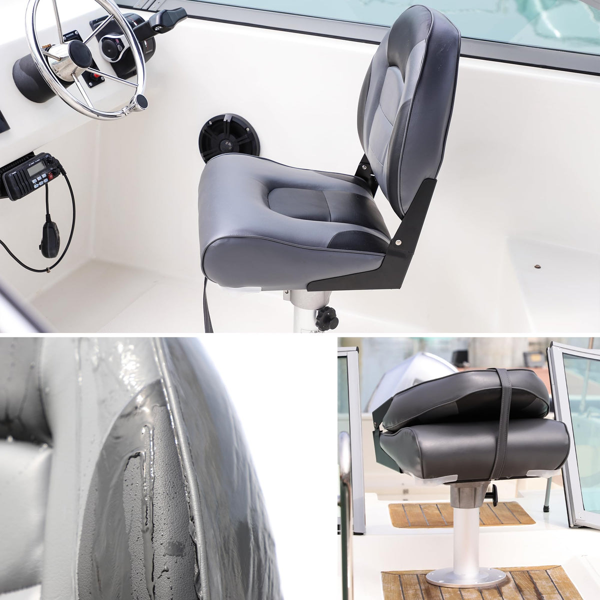 High Back Folding Boat Seat T5356