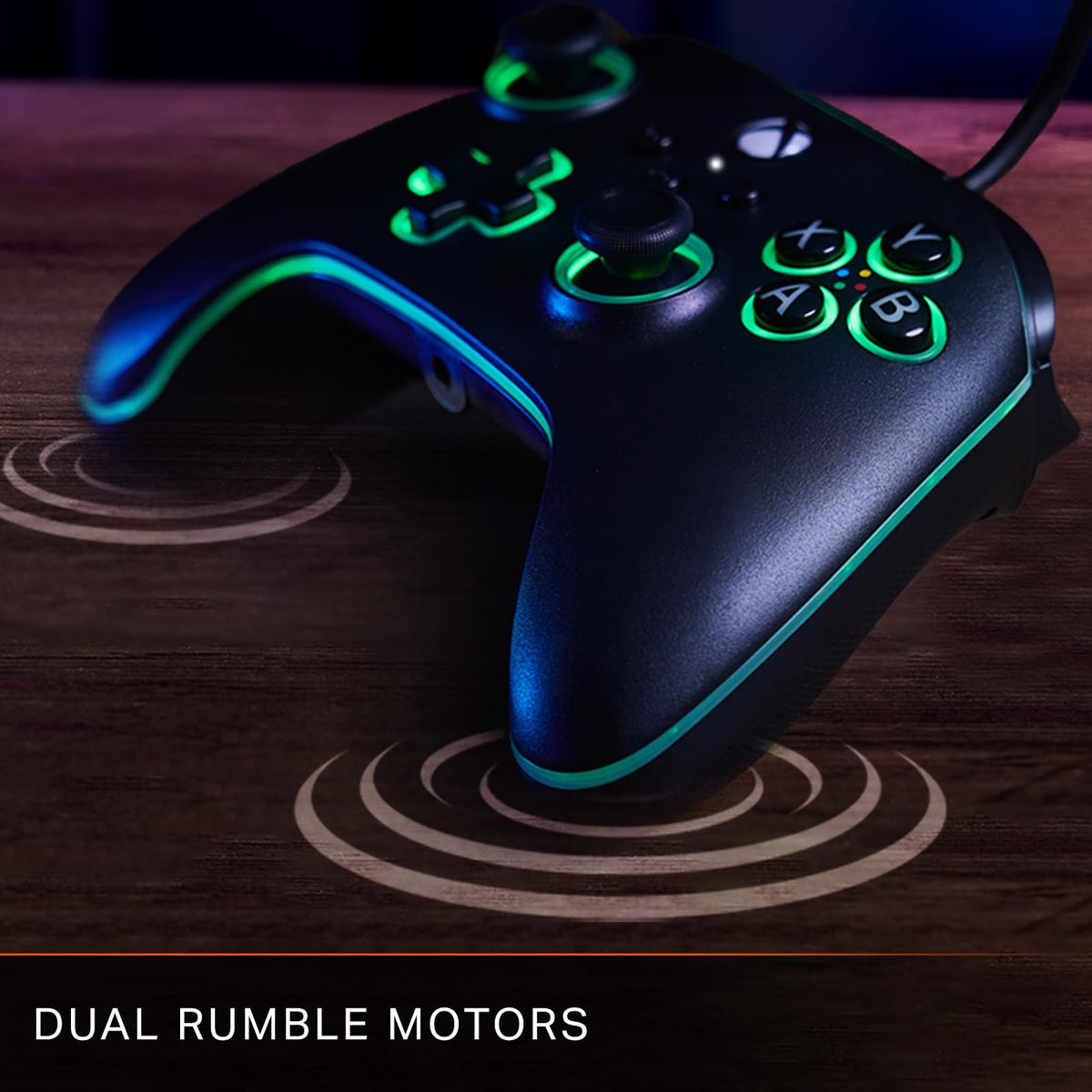 Black Wired Video Game Controller R229