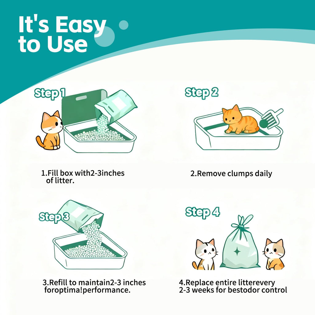 Cassava Cat Litter Odor Control Dust-Free Clumping P4585