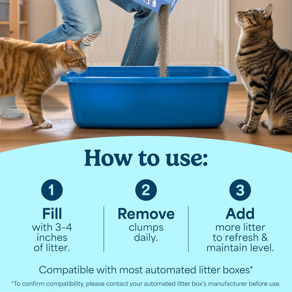 Unscented Multi Cat Clumping Litter, 18.5lb, 2Pk M33963