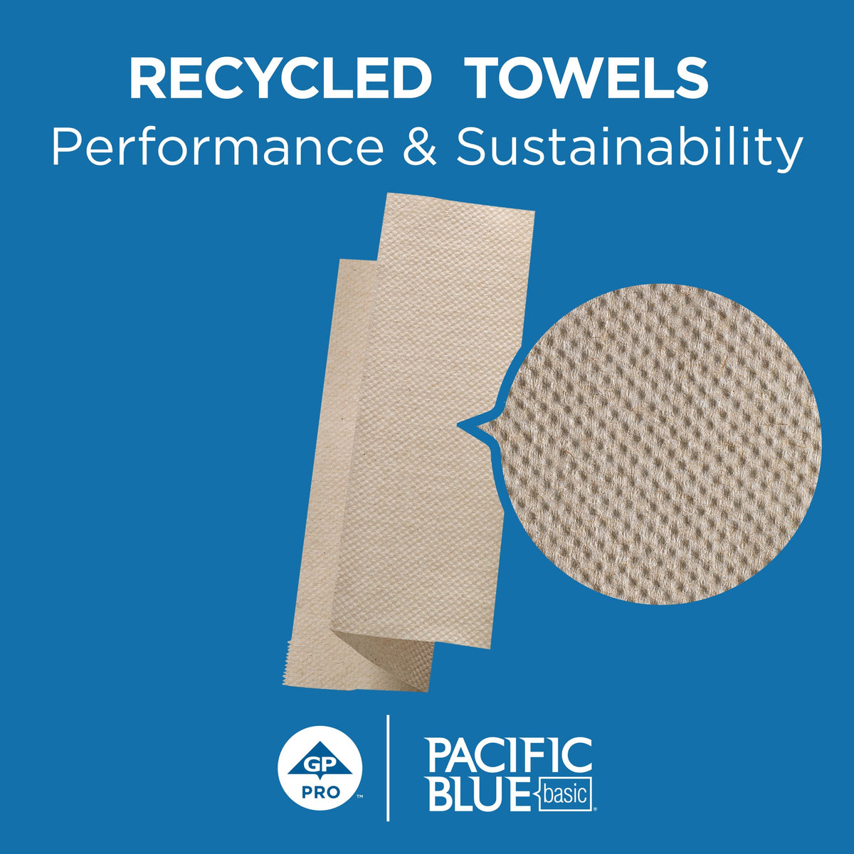 Brown 1-Ply Multifold Paper Towels, 250 Per Pack, 16 Packs K408113