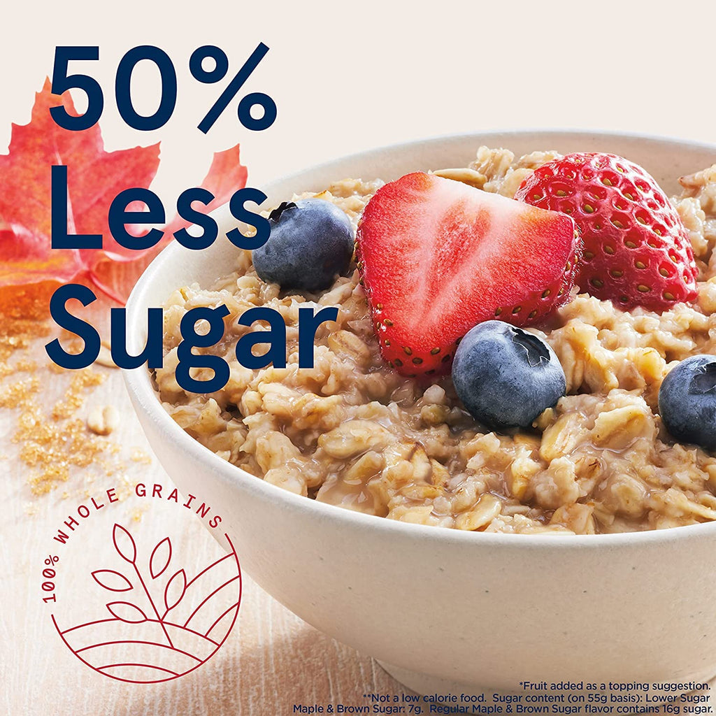 Instant Oatmeal Maple & Brown Sugar 1.19 Oz Pack of 44 P822396