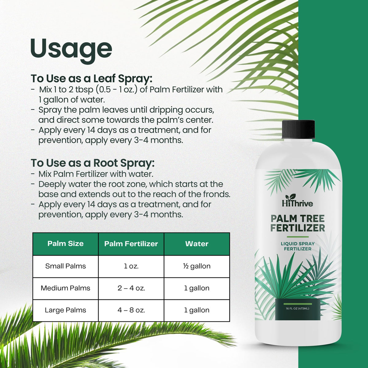 16oz Palm Tree Fertilizer N2791