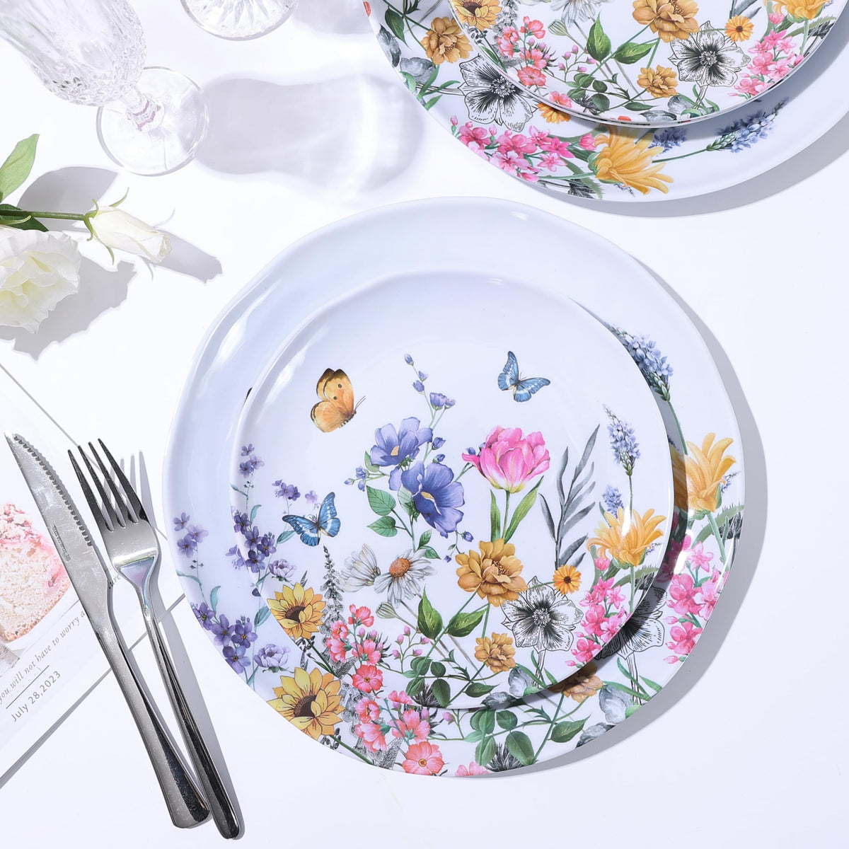 12-Piece Melamine Dinnerware Set W9643