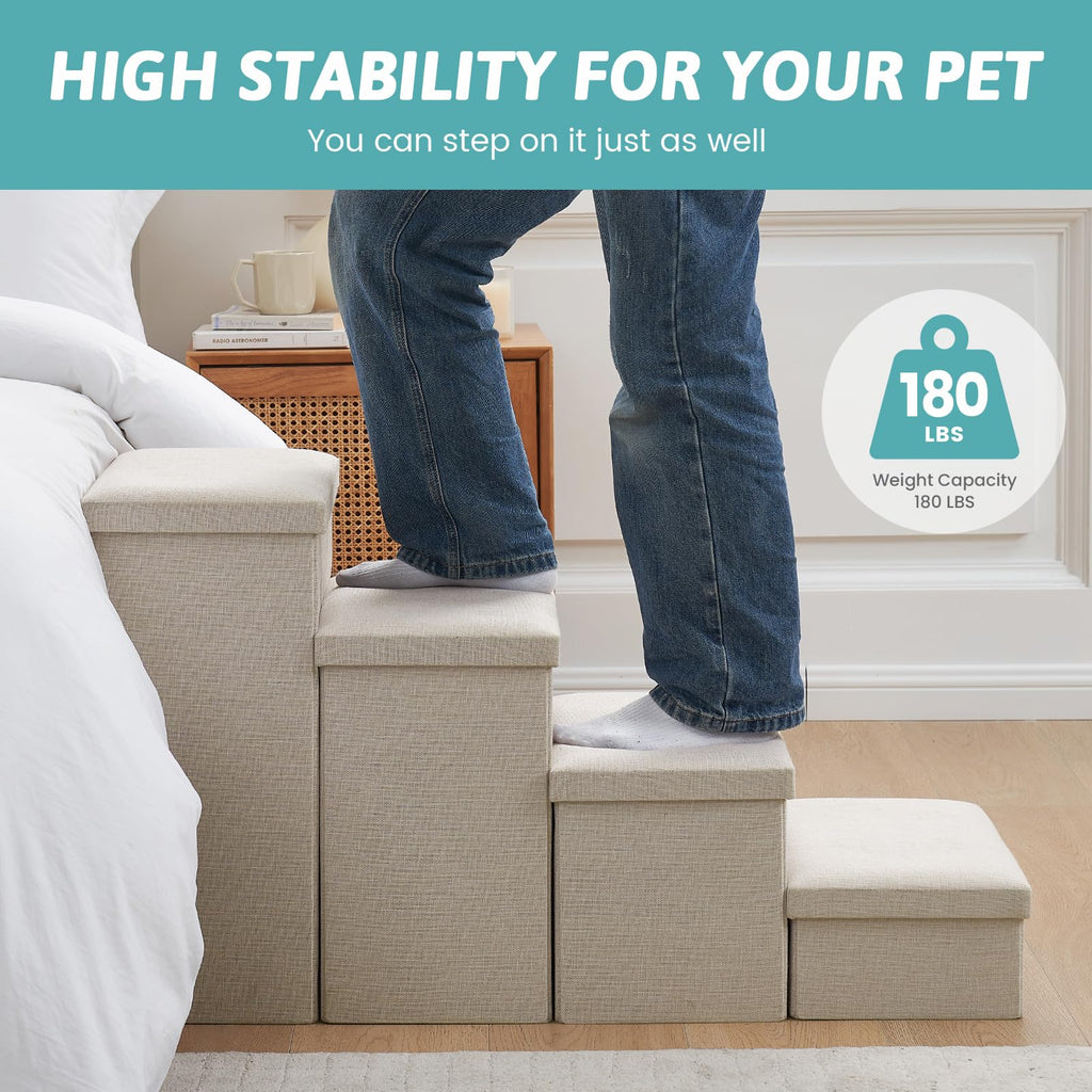 Dog Stairs with Storage, 4-Step C292