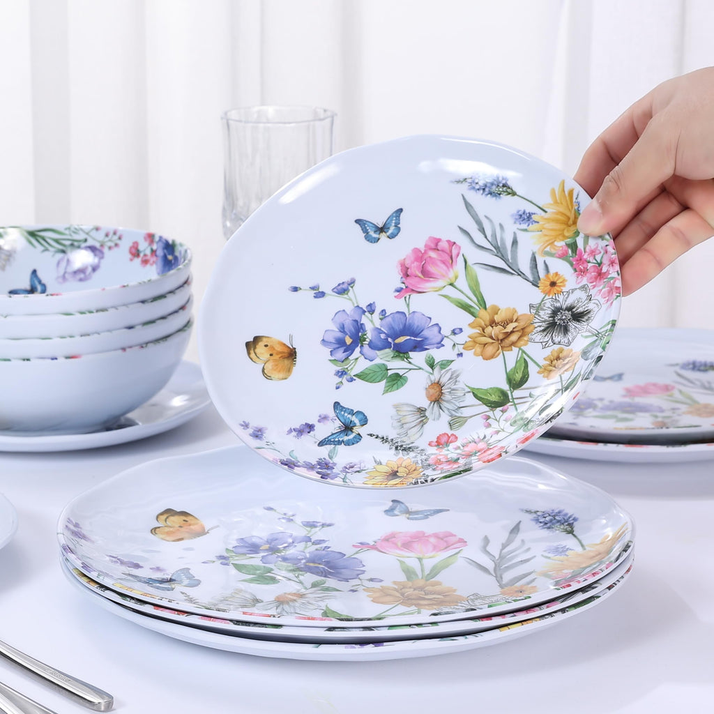 12-Piece Melamine Dinnerware Set W9643